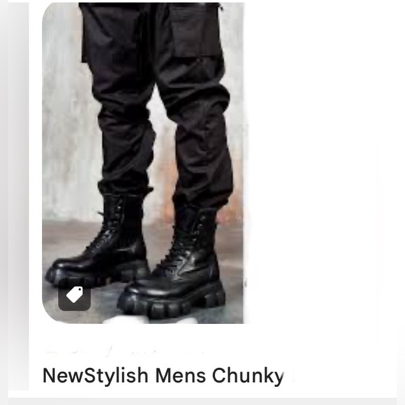 Truffle Collection Rock Gothic Chunky Lace Up Boots. Brand New Size 7. US 9 - Picture 5 of 14